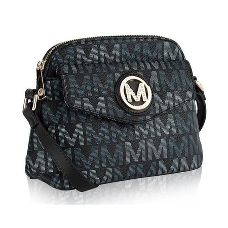 WEIRD GIRAFFE GAMES MKF Collection by Mia K. MKF-MU6401BK Leanna M Signature Crossbody by Mia K. - Black MKF-MU6401BK